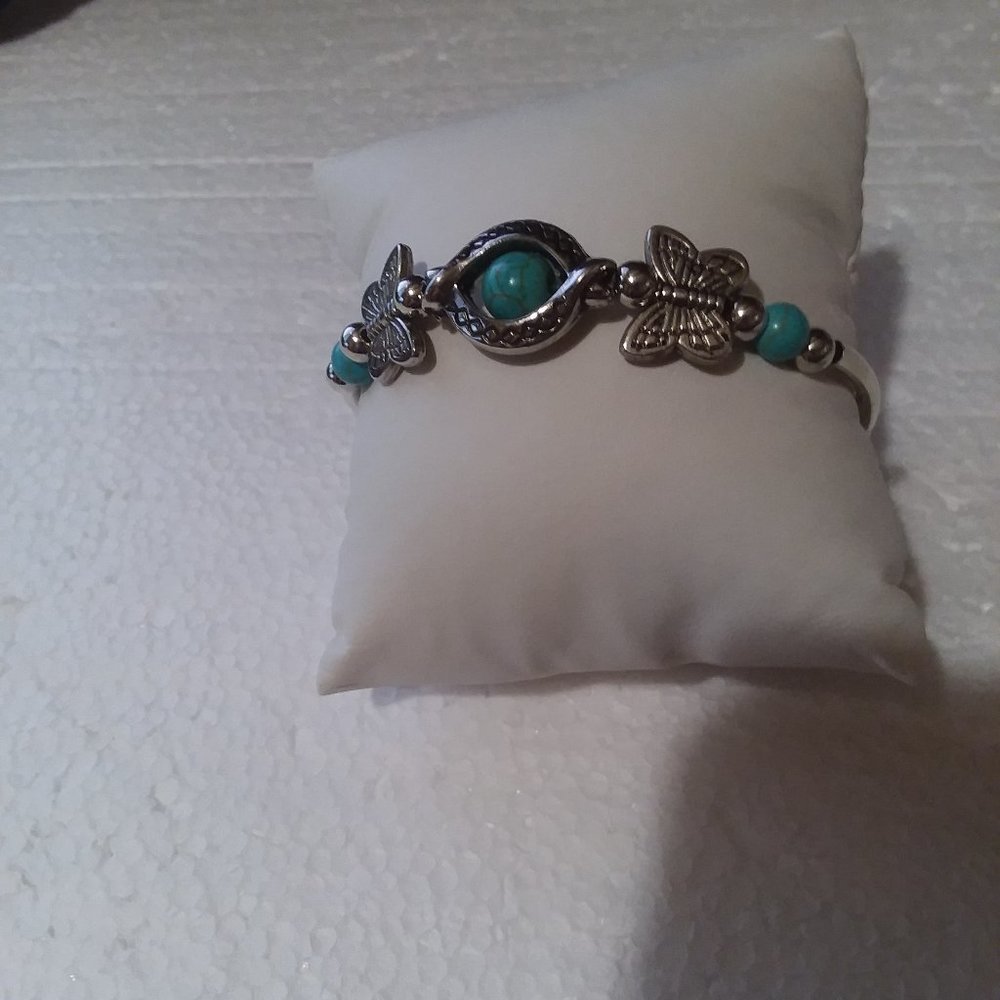 #33-7" TORQUISE BRACELET-ADJUSTABLE